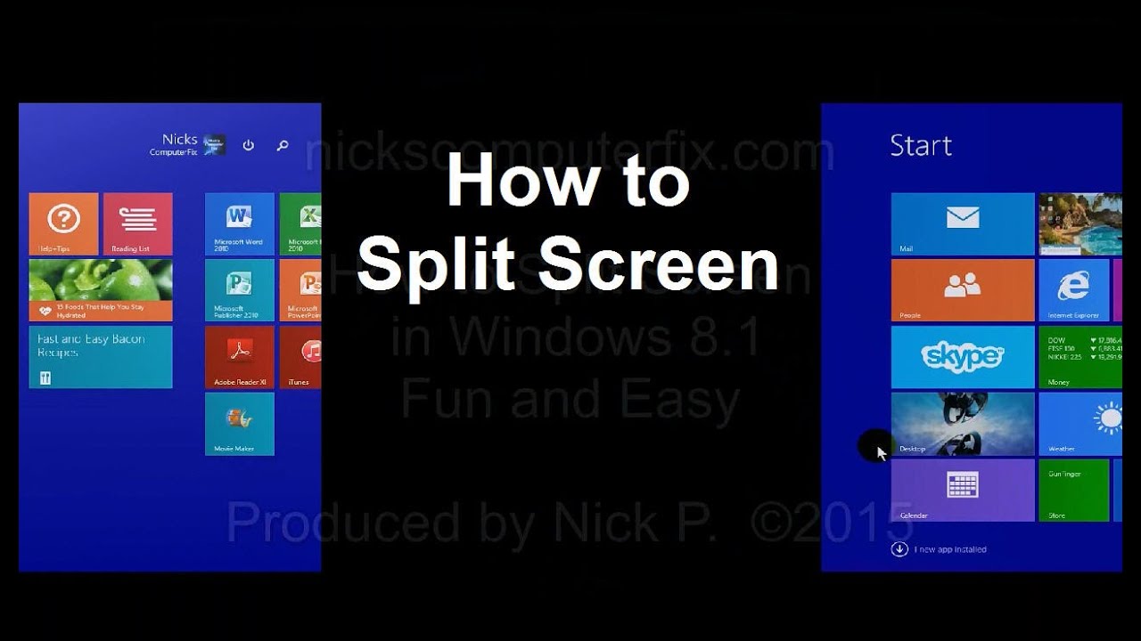 do a split screen on mac for youtube